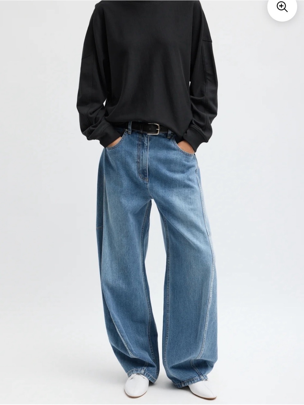 Tibi Classic Wash Denim Sid Jean